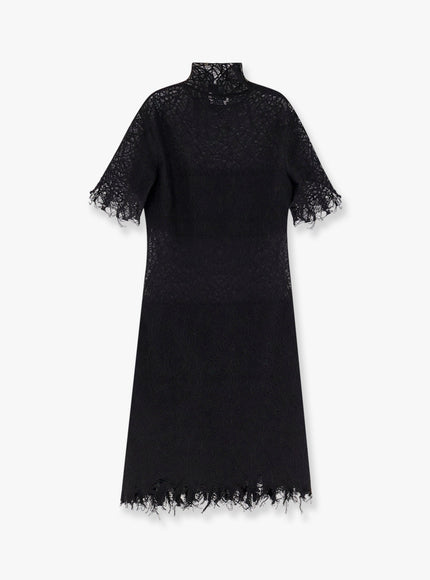 Alexander Mcqueen Lace Dress With Cotton Inserts And Organic Silk