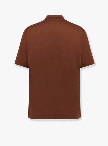 Alpha-Studio Cotton Jersey Polo Shirt