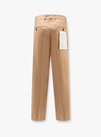 Amaranto Cotton Trouser With Frayed Edges