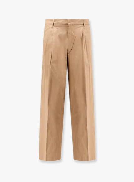 Amaranto Cotton Trouser With Frayed Edges