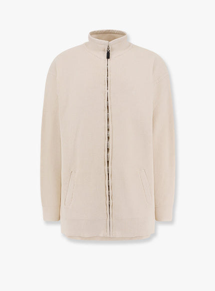 Balenciaga Intertwined Cardigan With Bb Garderobe Motif Xs Beige