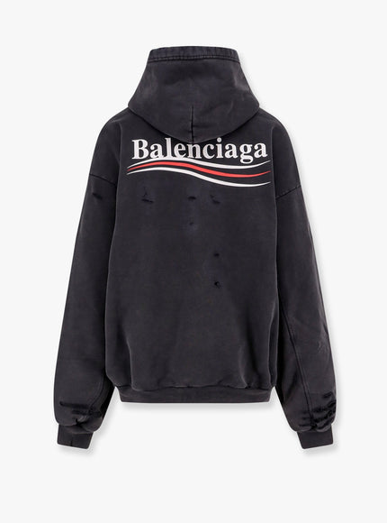 Balenciaga Destroyed Finish Cotton Sweatshirt