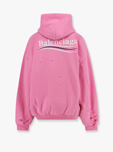 Balenciaga Destroyed Finish Cotton Sweatshirt