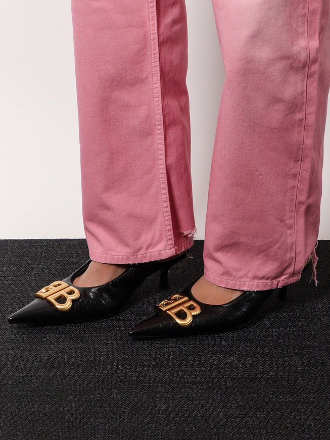 Balenciaga Monaco Arena Leather Slingback