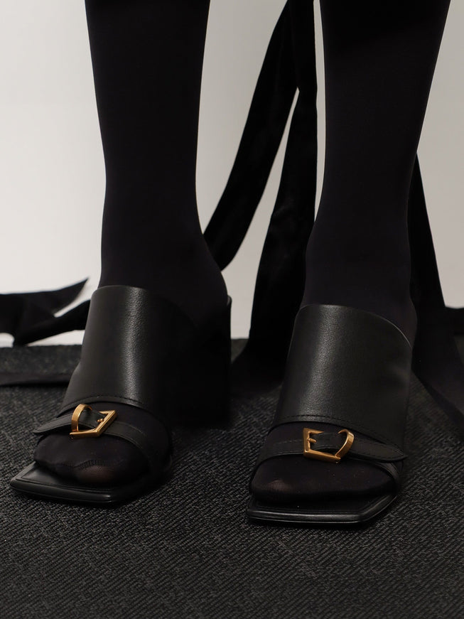 Balenciaga Bel Air Leather Sandals