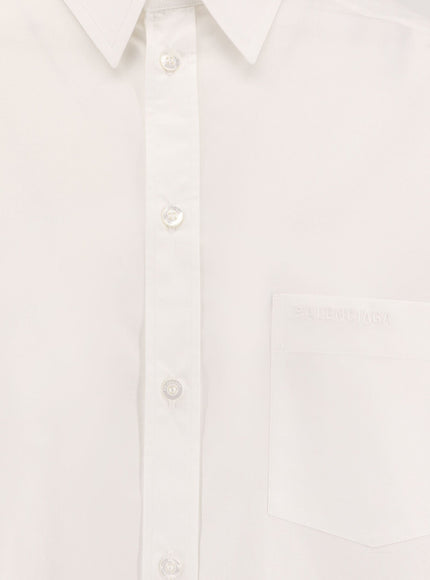 Balenciaga Oversize Cotton Shirt With Knotted Details