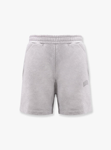 Barrow Cotton Bermuda Shorts With Logo Grigio
