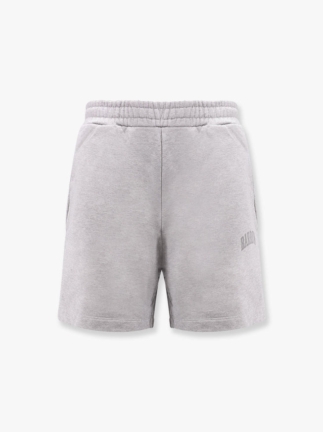 Barrow Cotton Bermuda Shorts With Logo Grigio