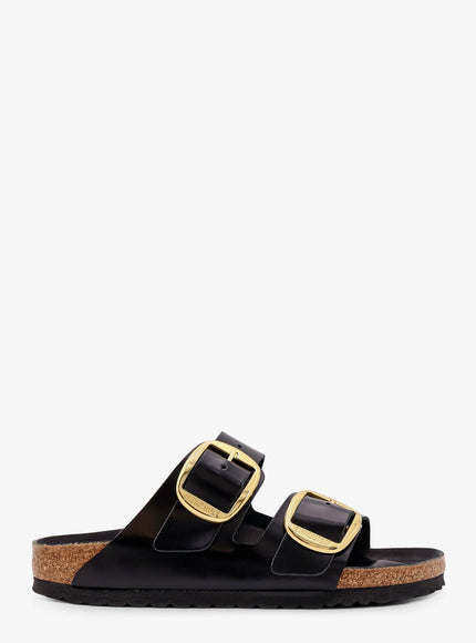 Birkenstock Arizona Big Buckle Patent Leather Sandals Nero