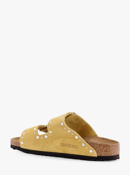 Birkenstock Arizona Rivet Border Leather Sandals With Applied Metal Rivets