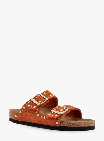 Birkenstock Arizona Rivet Border Leather Sandals With Applied Metal Rivets