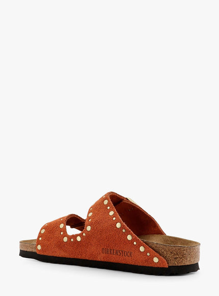 Birkenstock Arizona Rivet Border Leather Sandals With Applied Metal Rivets