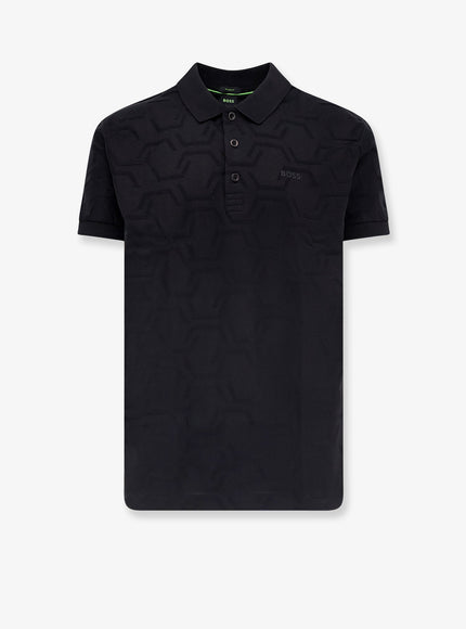 Boss Cotton Polo Shirt Nero