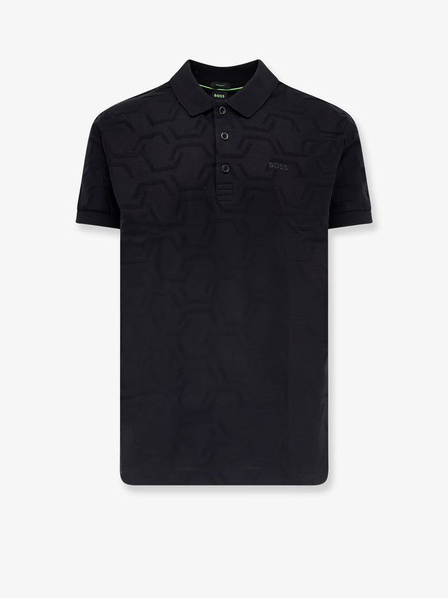 Boss Cotton Polo Shirt Nero