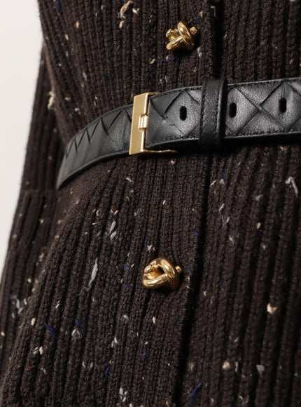Bottega Veneta Leather Belt With Intrecciato Motif