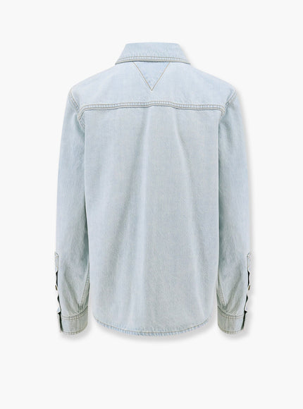 Bottega Veneta Denim Shirt With Extra Bleach Wash