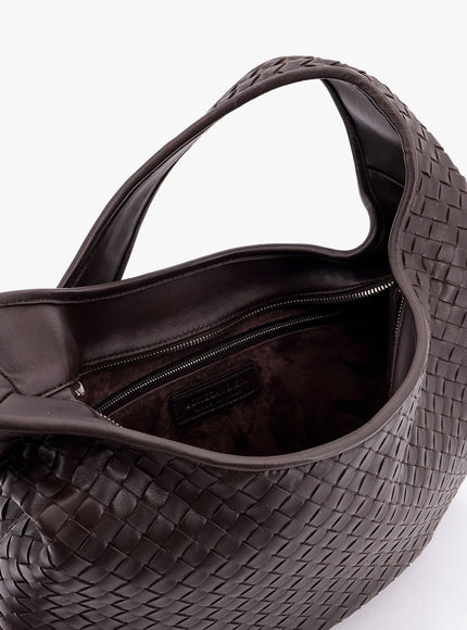 Bottega Veneta Veneto Leather Crosss-Body Bag With Intrecciato Motif
