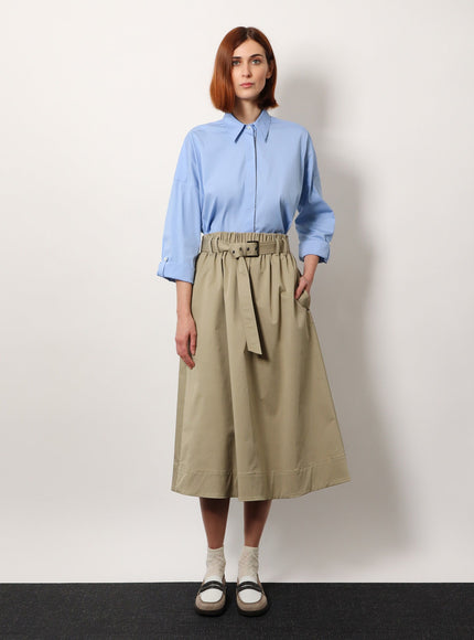 Brunello Cucinelli Cotton Blend Shirt With Shiny Trim