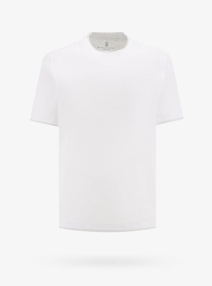 Brunello Cucinelli Cotton T-Shirt Bianco