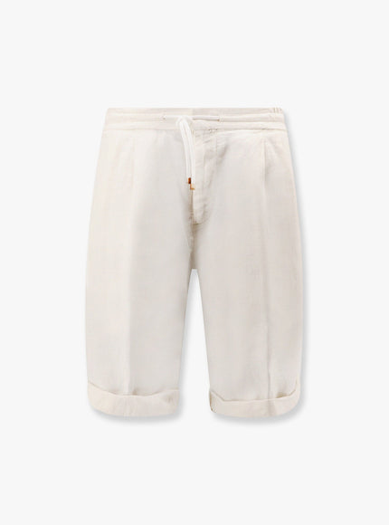 Brunello Cucinelli Linen Shorts Bianco