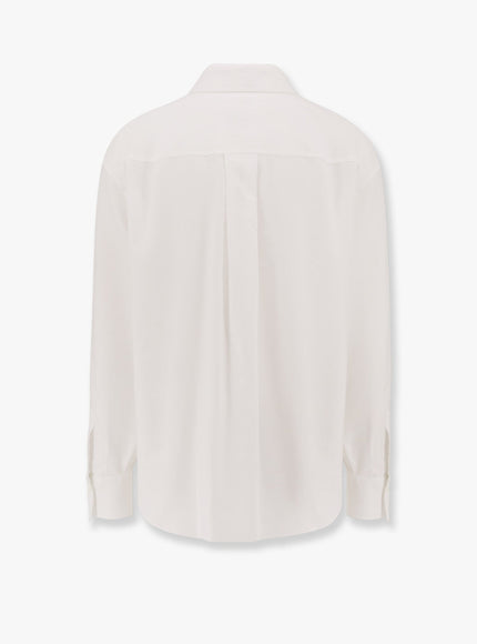 Brunello Cucinelli Cotton Shirt With Logo Embroidery