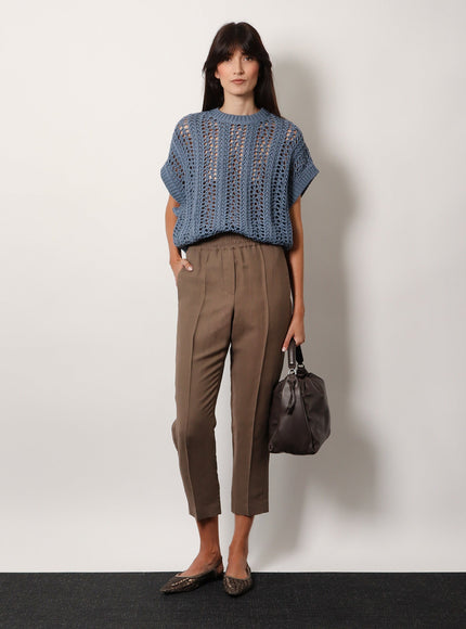 Brunello Cucinelli Bucket Mellow Leather Bucket Bag With Monili Detail