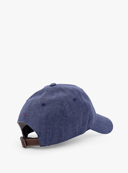 Brunello Cucinelli Linen Hat With Frontal Logo