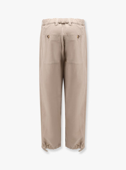 Brunello Cucinelli Linen And Cotton Relaxed Fit Trousers
