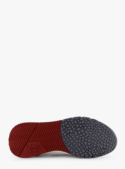 Brunello Cucinelli Cotton Knit Sneakers With Leather Inserts