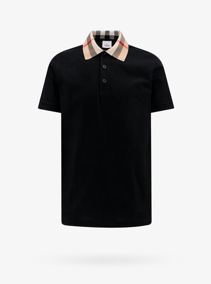 Burberry Cody Organic Cotton Polo Shirt Nero