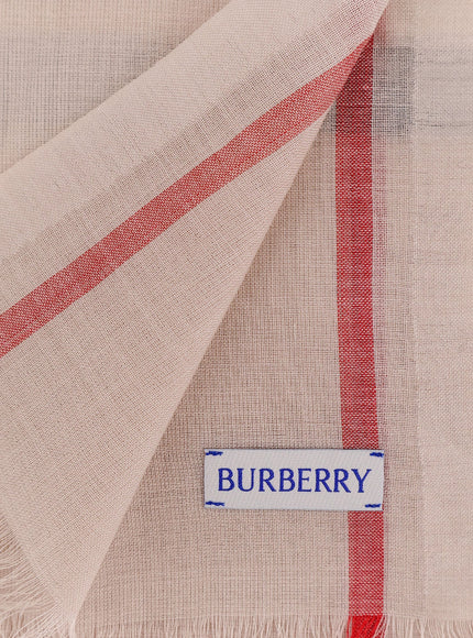 Burberry Certified Wool And Silk Scarf