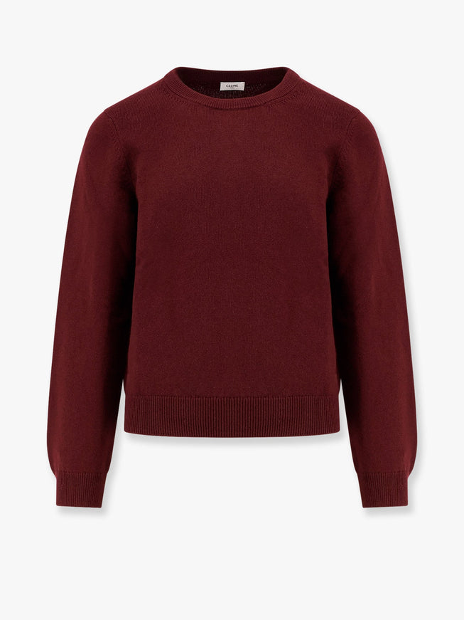 Celine Cachemire Sweater With Logo Embroidery One Color