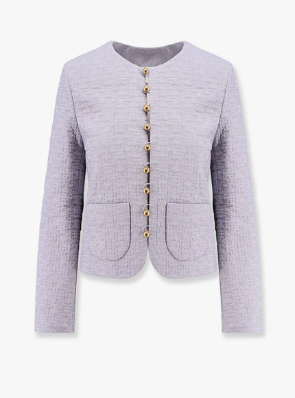 Celine Quilted Cotton Blazer With Triomphe Motif One Color