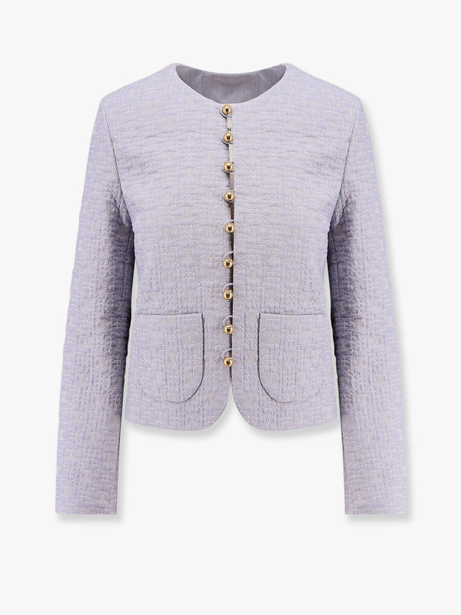 Celine Quilted Cotton Blazer With Triomphe Motif One Color