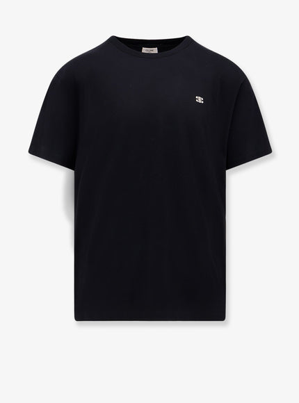 Celine Triomphe Cotton T-Shirt S Black