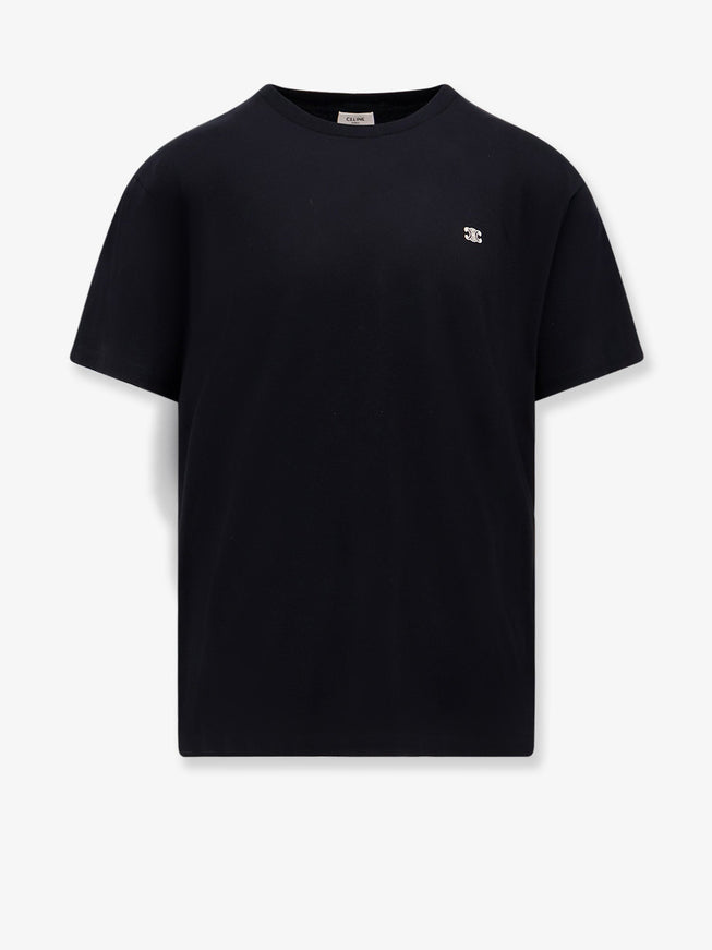 Celine Triomphe Cotton T-Shirt S Black