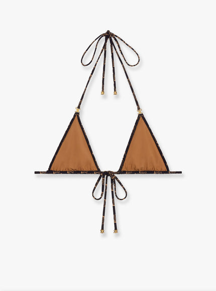 Celine Bikini Top With Triomphe Print