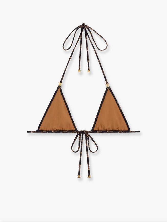 Celine Bikini Top With Triomphe Print