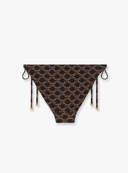 Celine Bikini Slip With Triomphe Print