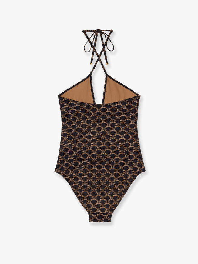 Celine One-Piece Swimsuit With Triomphe Motif