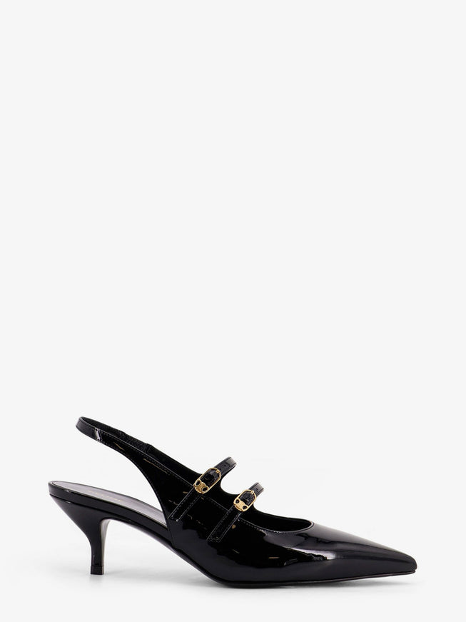 Celine Celine Judy Patent Leather Slingback Pumps Black