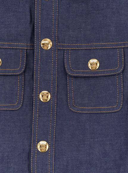 Celine Denim Mini Chemisier/Dress