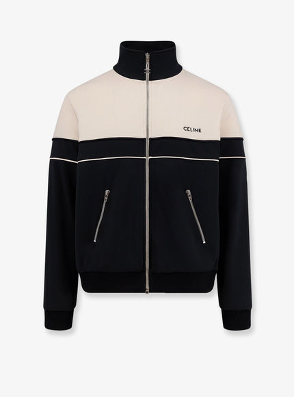 Celine Tracksuit Bicolor Jacket Blackwhite