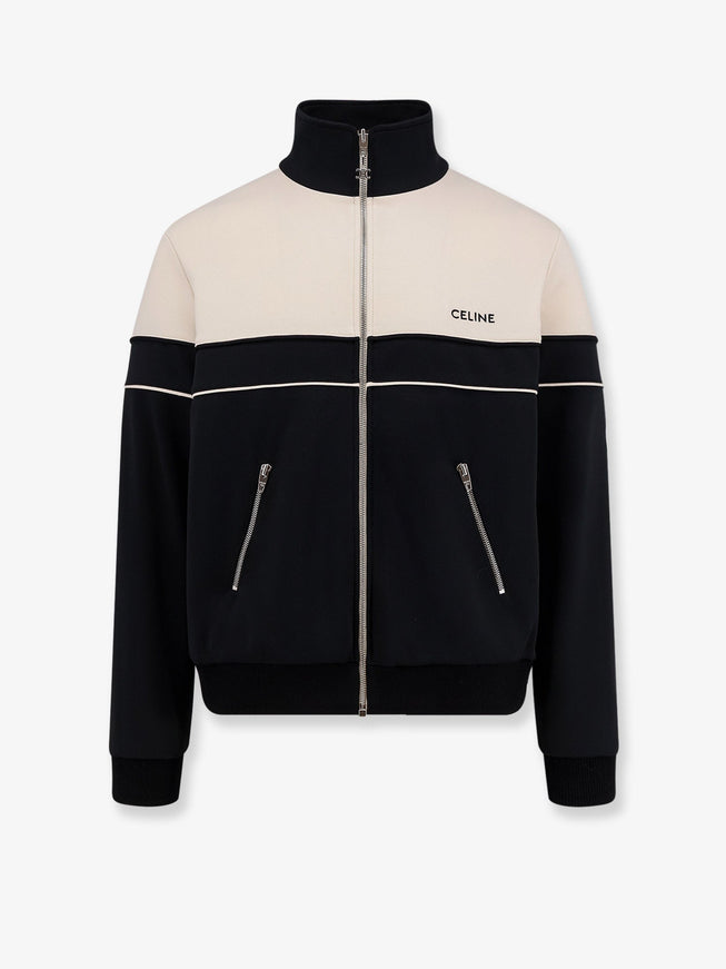 Celine Tracksuit Bicolor Jacket Blackwhite