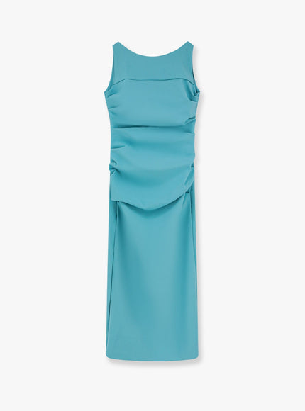 Chiara Boni Koyo Stretch Jersey Long Dress Blu