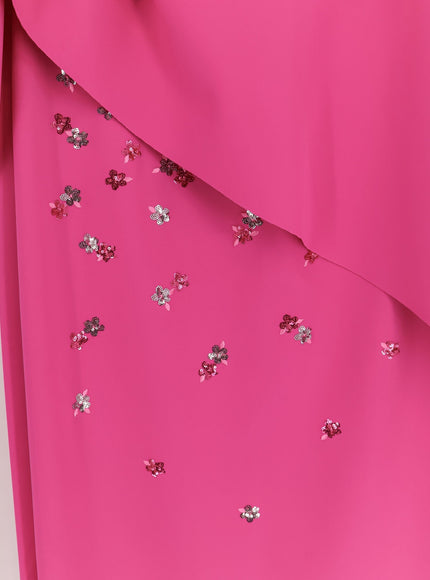 Chiara Boni Taro Jersey Long Dress With Sequins