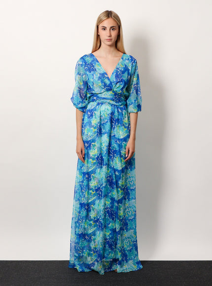 Chiara Boni Toki Chiffon Long Dress