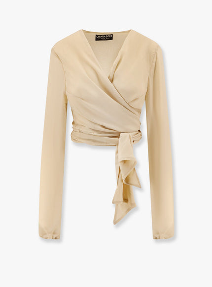 Chiara Boni Takao Chiffon Shirt Beige