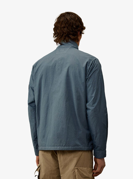 C.p.company Flatt Nylon Jacket With Logo Iconic Detail