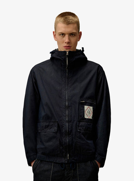 C.p.company Goggle 50 Yarns Jacket With Hood